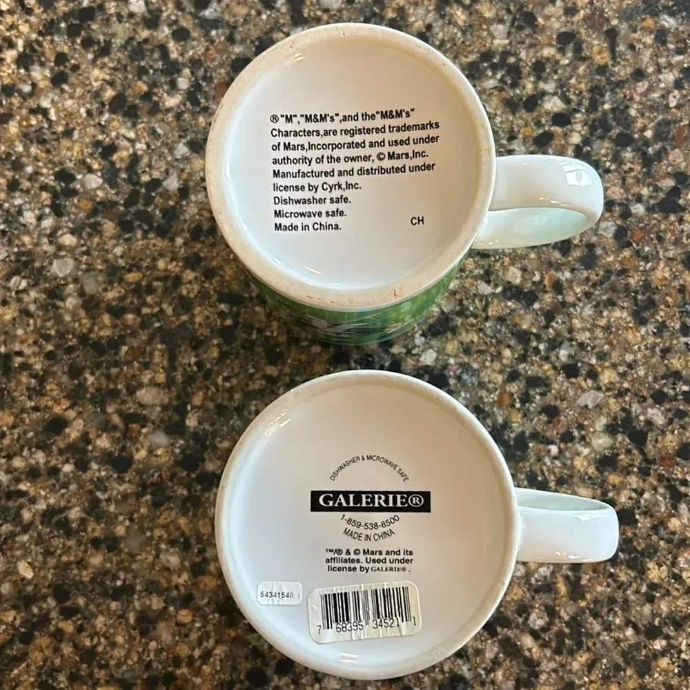 M&M's Character Coffee Mugs Set Of 2